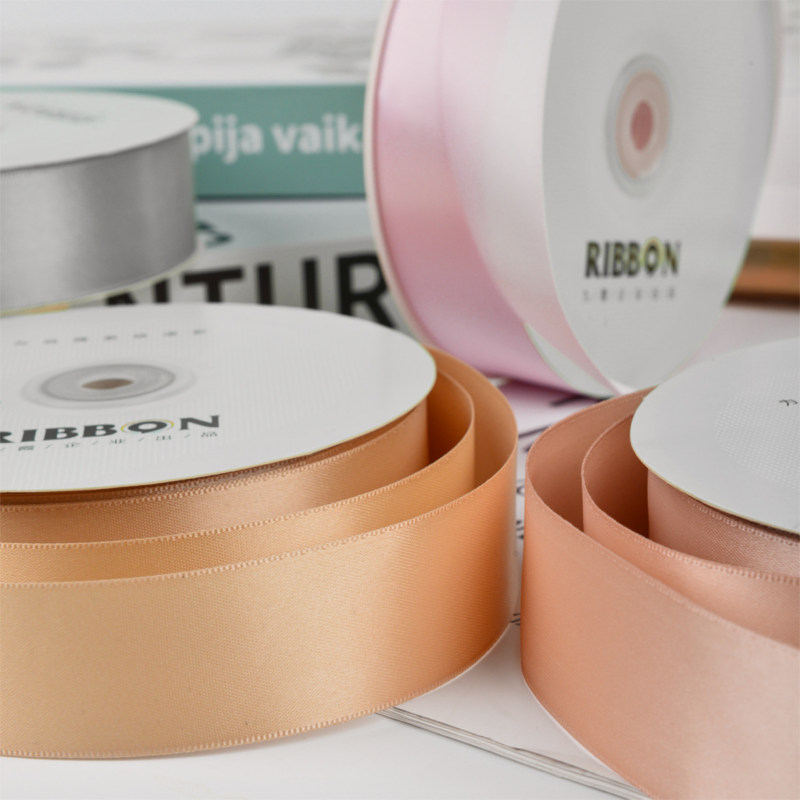 Double-Sided Encrypted Gift Wrapping Ribbon Premium Cake Decorating Ribbon Wedding & Birthday Decorations Decorative Ribbon Tie 3CM Width 25 Yards