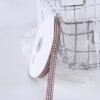 Plaid ribbon, bow ribbon for fresh flowers, gifts and pastries, floral packaging materials 1cm50Yards
