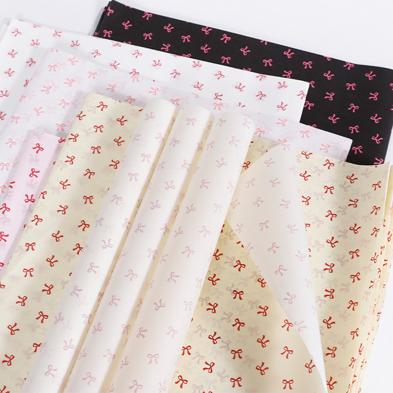 DIY handmade paper with bows and flowers50cm*70cm*20