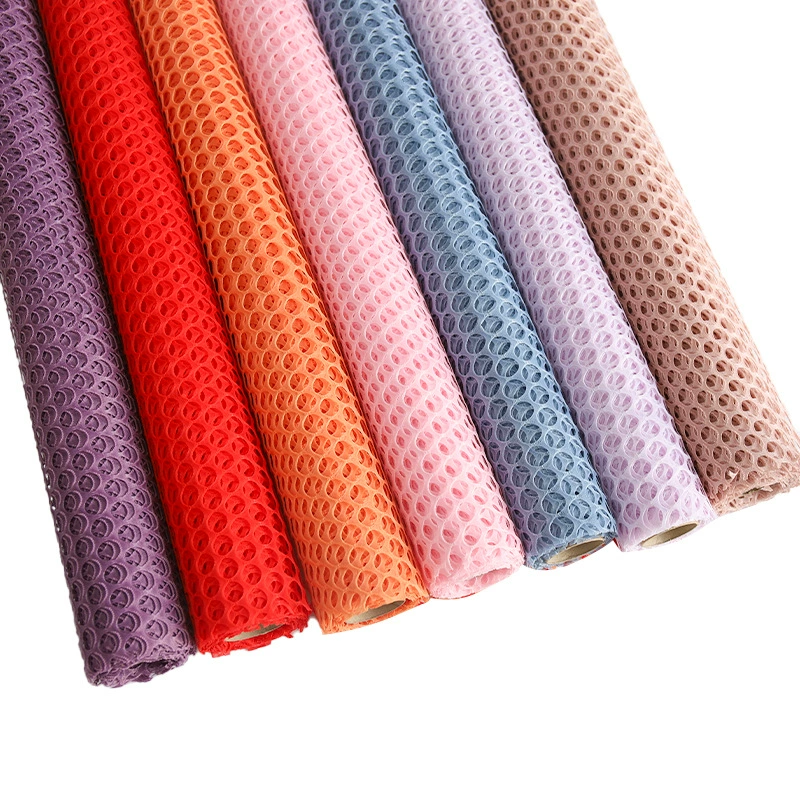 微信图片_20260310141835_1430_1 Hollowed-out circular mesh jacquard mesh cartoon bouquet packaging60cm*5Yards