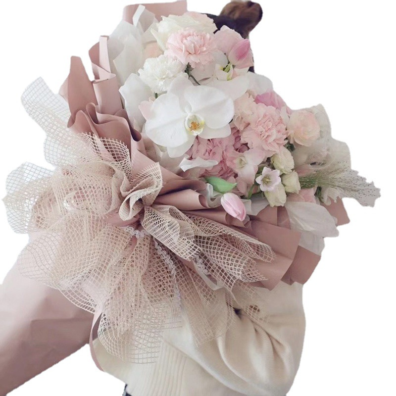 微信图片_20260311093017_1486_1 Plain checkered paper for wrapping flowers50*5Yards