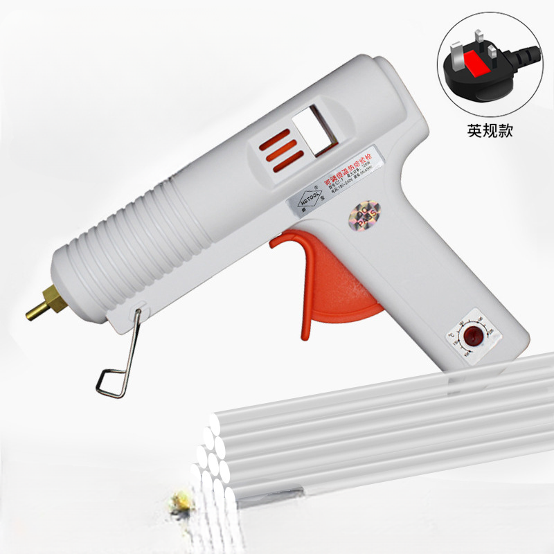 120W constant temperature high-power adjustable temperature digital display hot melt glue gun with 11mm glue stick