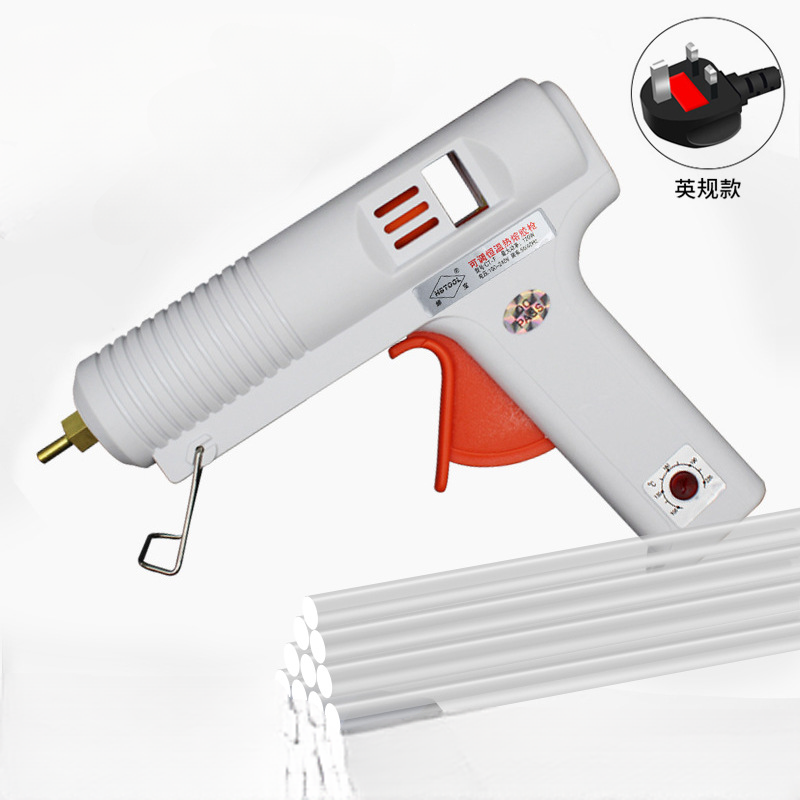 120W constant temperature high-power adjustable temperature digital display hot melt glue gun with 11mm glue stick