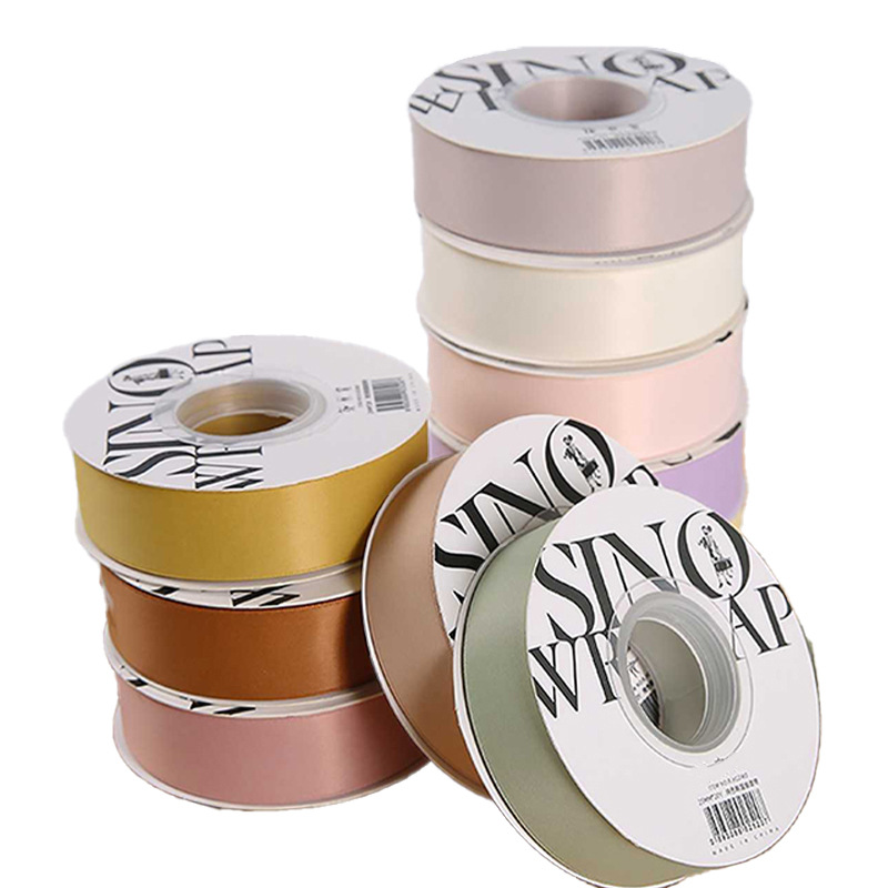 Double-sided matte ribbon with high-quality bow tie2.5*20Yards