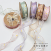 Daisy-Patterned Fishtail Mesh Ribbon & Chiffon Satin Ribbon — Floral Packaging Supplies4cm*9Yards