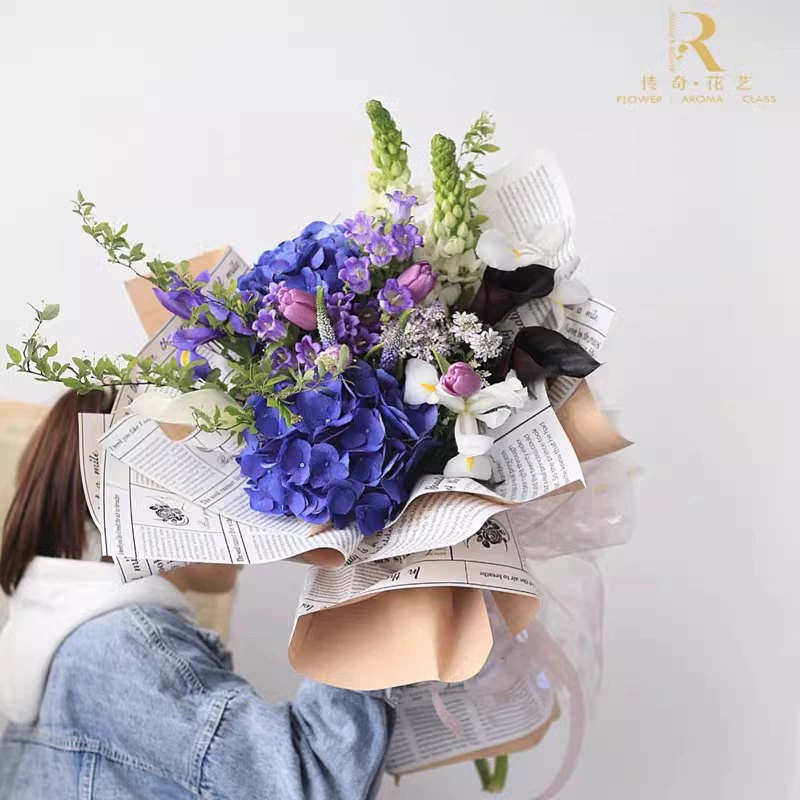 Two-Tone Waterproof Floral Wrapping Paper58cm*58cm*20S