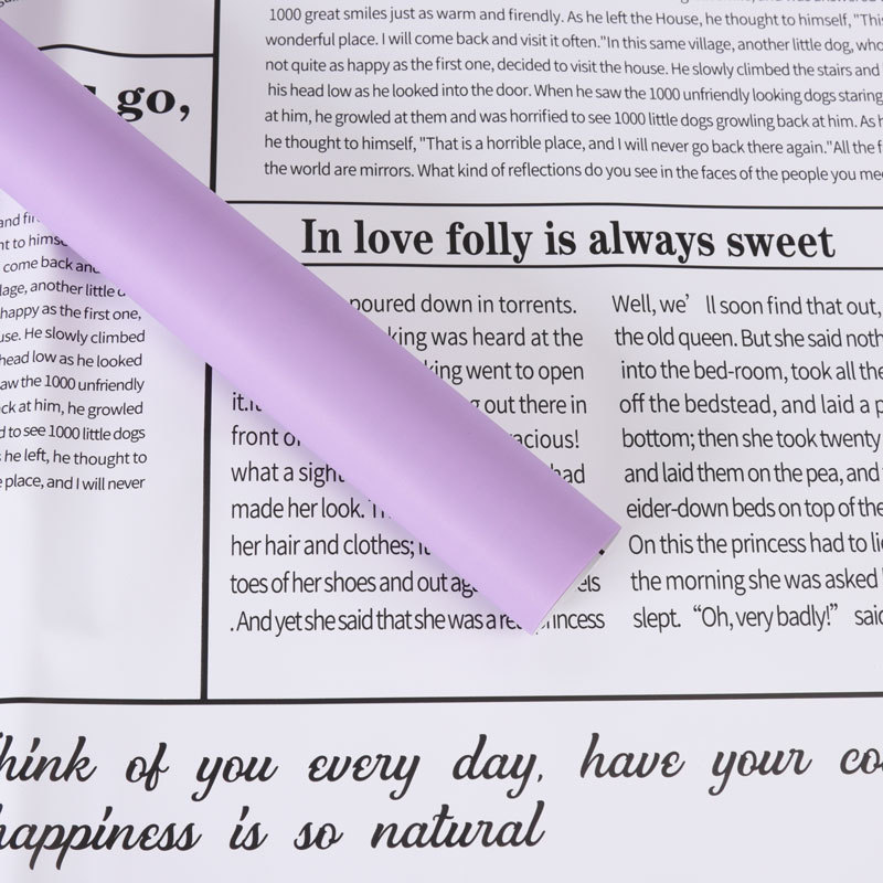 Two-Tone Waterproof Floral Wrapping Paper58cm*58cm*20S