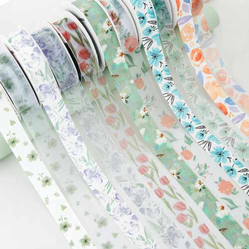 Floral Packaging Cotton and Gauze Ribbon2.5cm*25Y