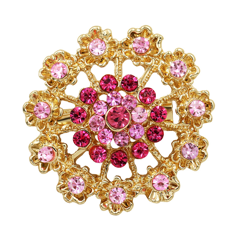 Stylish Card-Mounted Small Brooch / Alloy Corsage / Bouquet Pin — One Pack