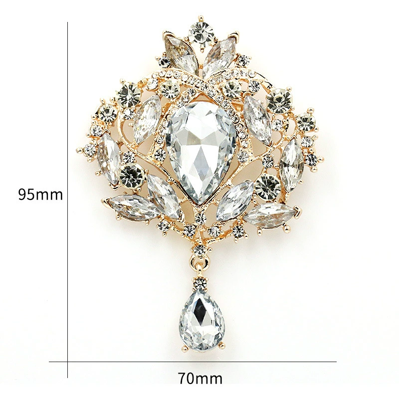 微信图片_20260317112944_2281_1 Vintage Crown Rhinestone Brooch / Lapel Pin
