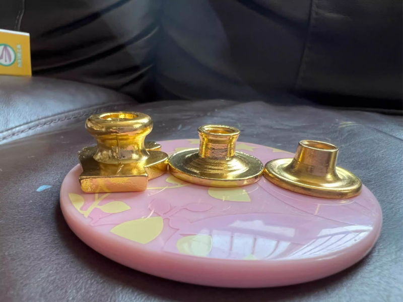 Custom-Shaped Sealing Wax Stamp Heads — Electroplated Finish, Custom Designs Available (Based on Your Artwork)