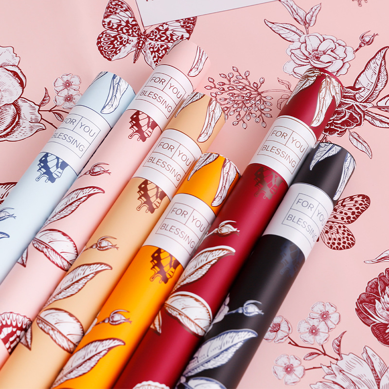 Flower wrapping paper