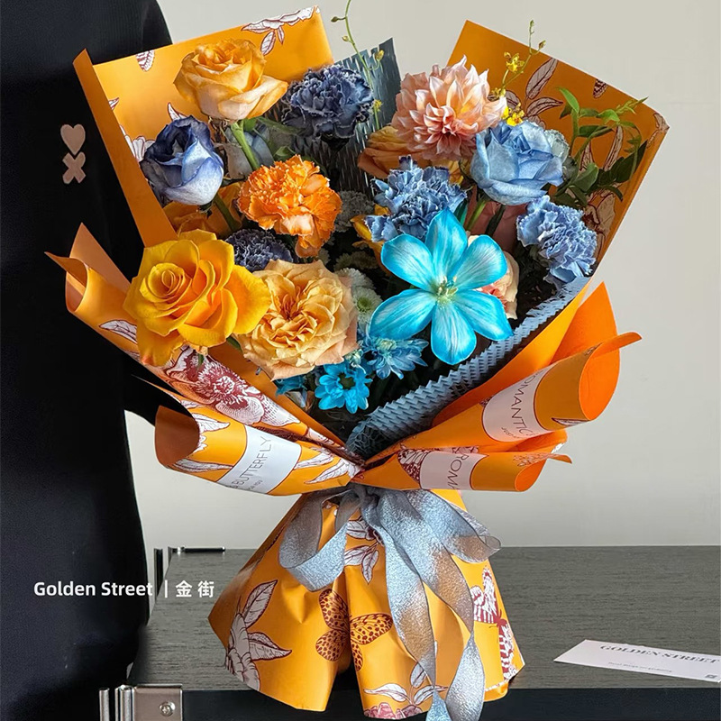 Flower wrapping paper