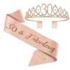 Birthday Crown Headband — Rhinestone Crown Hair Accessory