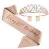 Birthday Crown Headband — Rhinestone Crown Hair Accessory