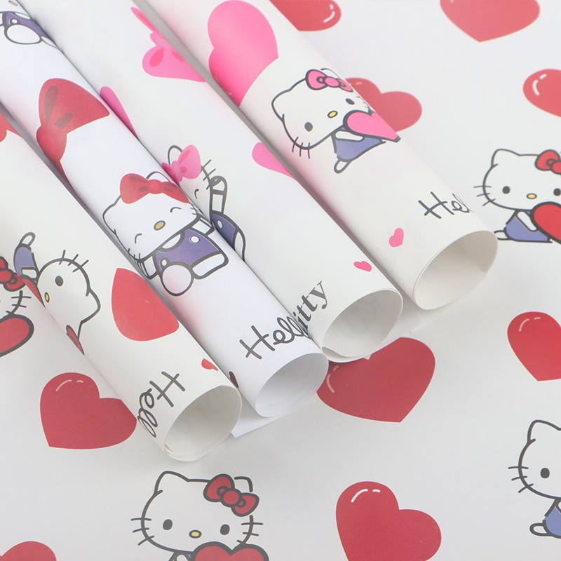 Hello Kitty Floral Gift Wrapping Paper