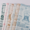 Newspaper-style Floral Wrapping Paper
