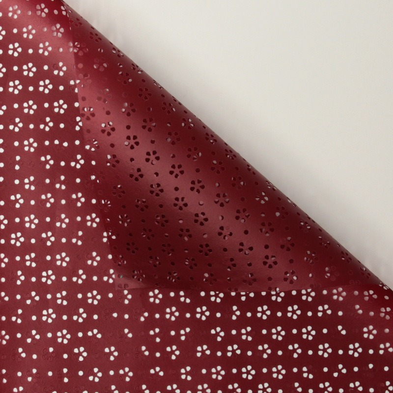 Elegant Floral Cutout Bouquet Wrapping Paper