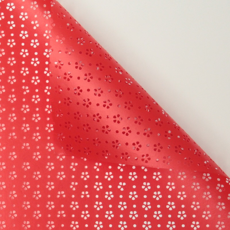 Elegant Floral Cutout Bouquet Wrapping Paper