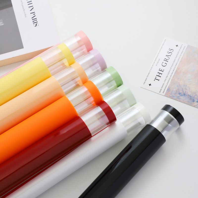 Floral Wrapping Paper with Transparent Edges