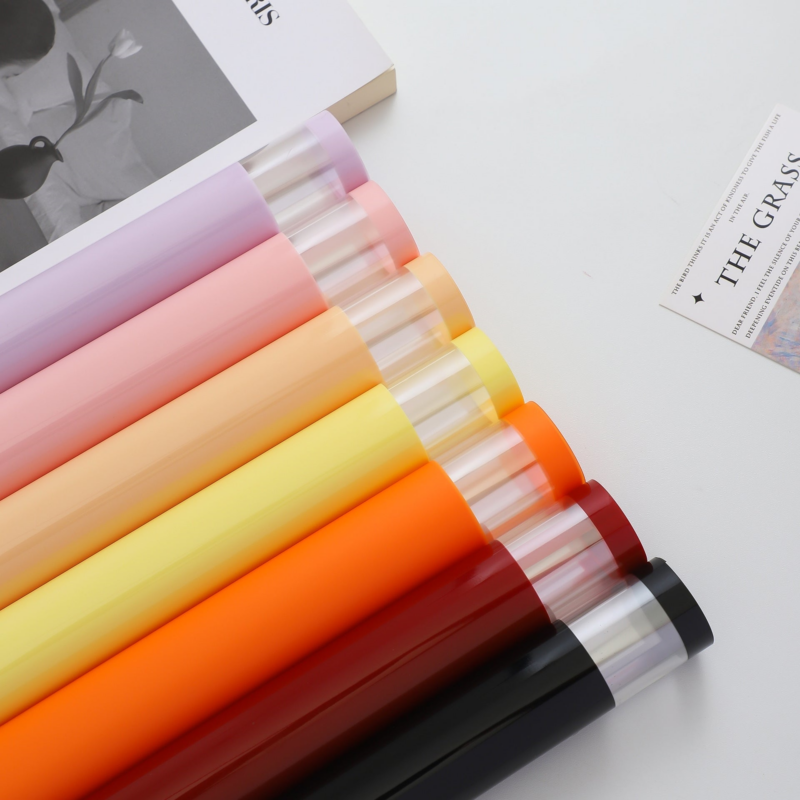 Floral Wrapping Paper with Transparent Edges