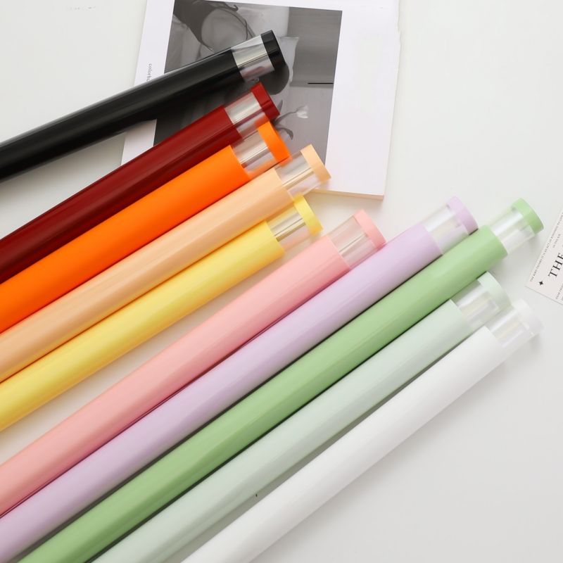 Floral Wrapping Paper with Transparent Edges