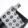 Heart-Patterned Plaid Wrapping Paper