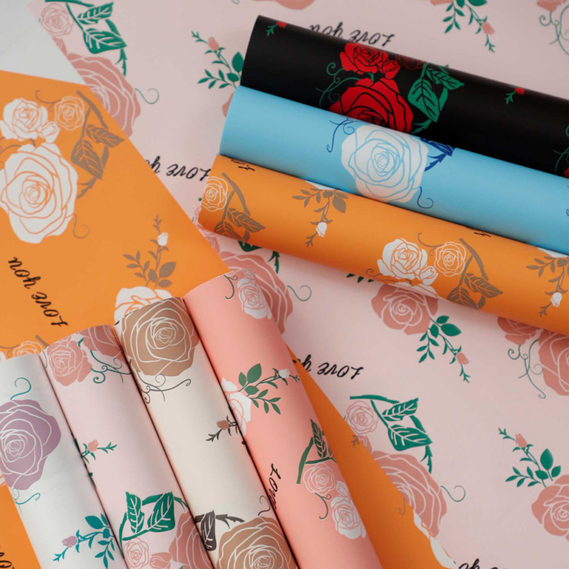 Rose Bouquet Wrapping Paper