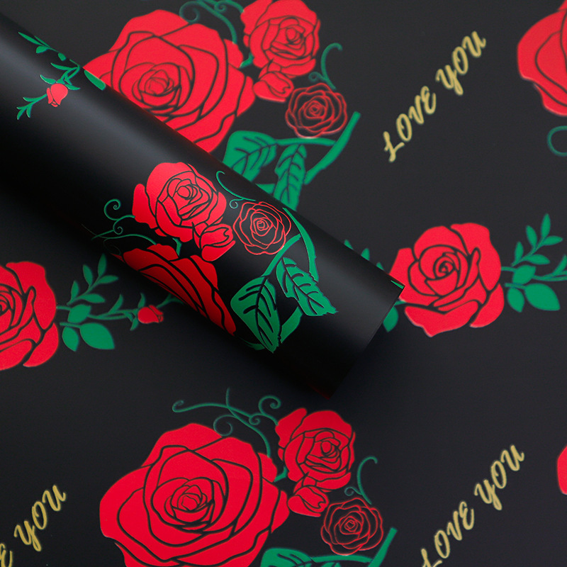 Rose Bouquet Wrapping Paper