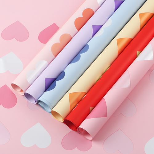 微信图片_20260326153056_4743_1 Neon Heart and Floral Wrapping Paper