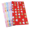 Neon Heart and Floral Wrapping Paper
