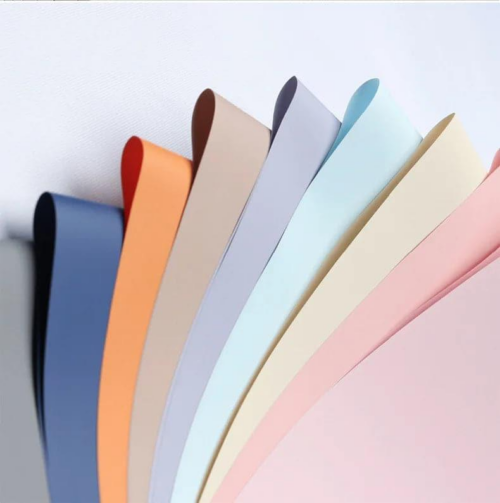 LR Solid-Color Korean-Style Bouquet Wrapping Paper