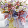 LR Youthful Plaid Bouquet Wrapping Paper