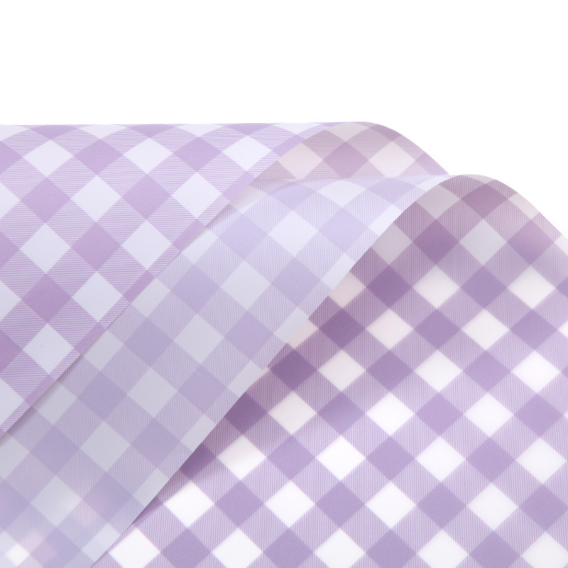 LR Youthful Plaid Bouquet Wrapping Paper