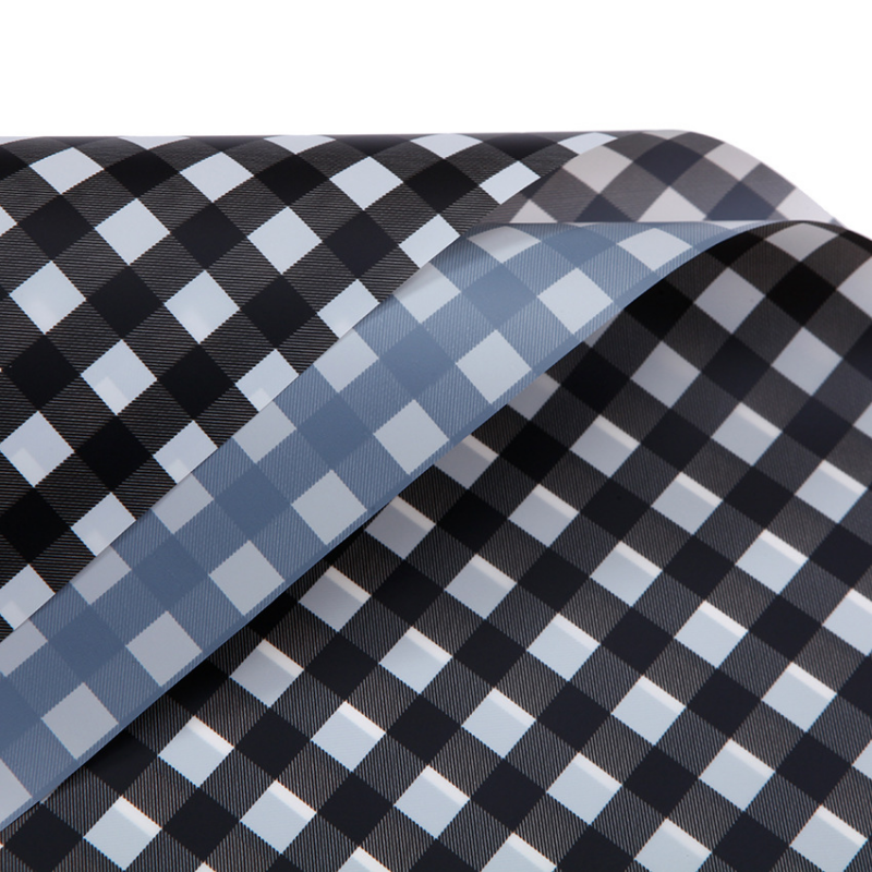 LR Youthful Plaid Bouquet Wrapping Paper