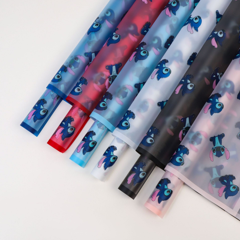 LR Stitkh Cartoon Floral Wrapping Paper