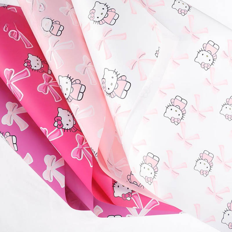 LR Cats and Bows Bouquet Wrapping Paper