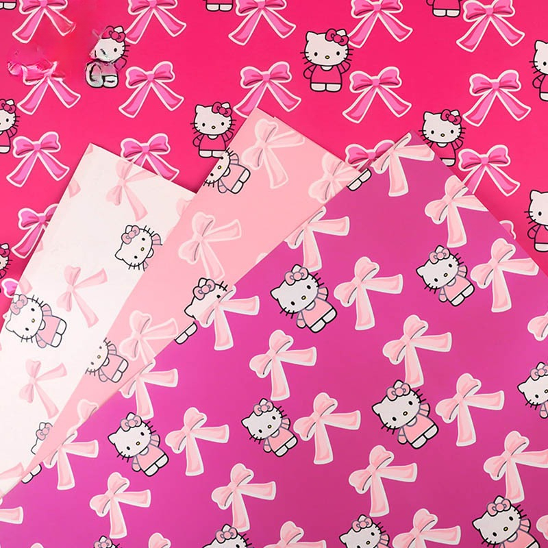 LR Cats and Bows Bouquet Wrapping Paper