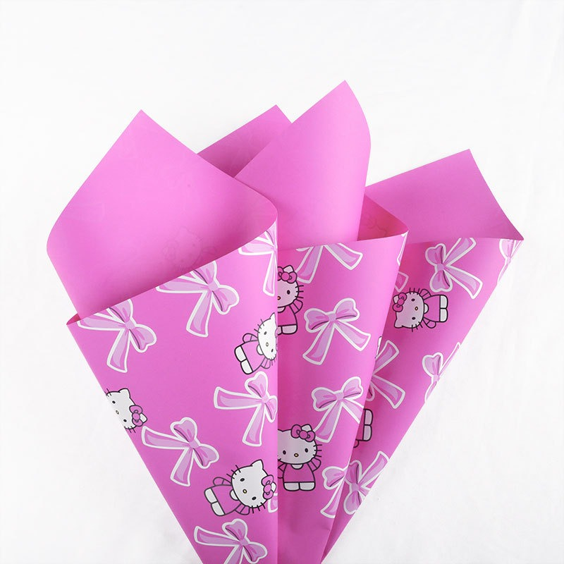 LR Cats and Bows Bouquet Wrapping Paper