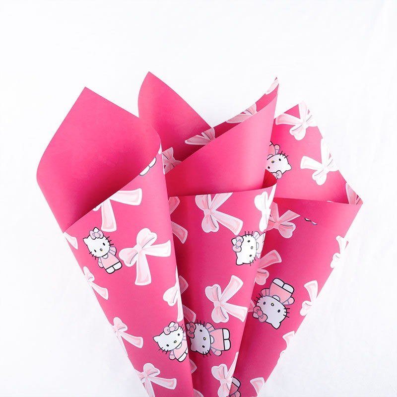 LR Cats and Bows Bouquet Wrapping Paper