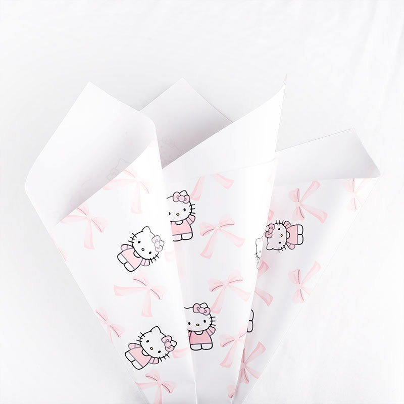 LR Cats and Bows Bouquet Wrapping Paper