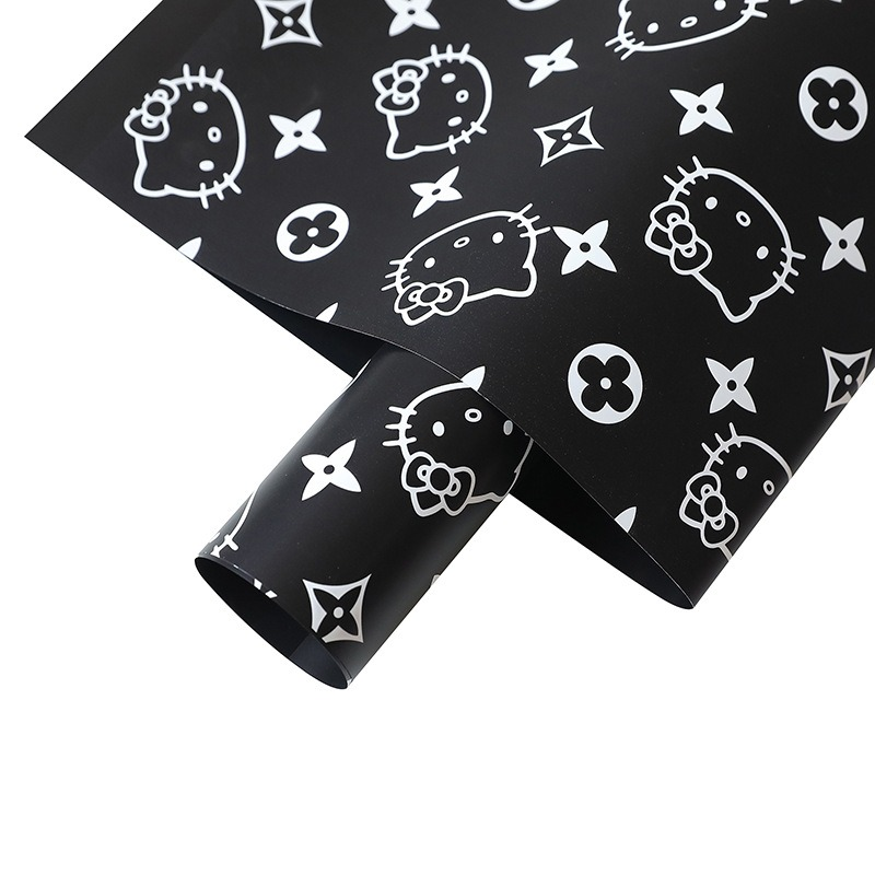 LR Hello Kitty Floral Wrapping Paper