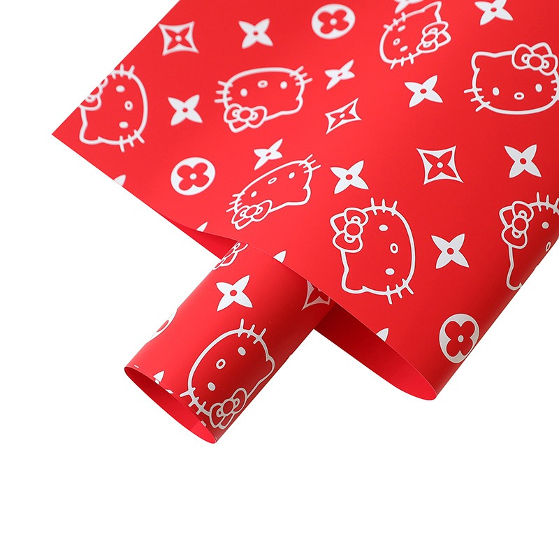 LR Hello Kitty Floral Wrapping Paper
