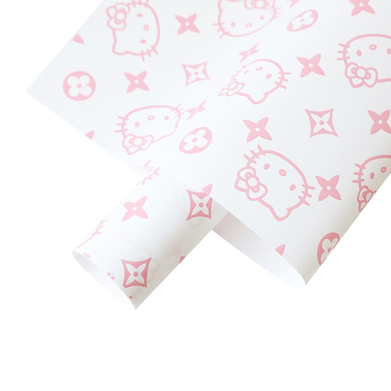 LR Hello Kitty Floral Wrapping Paper