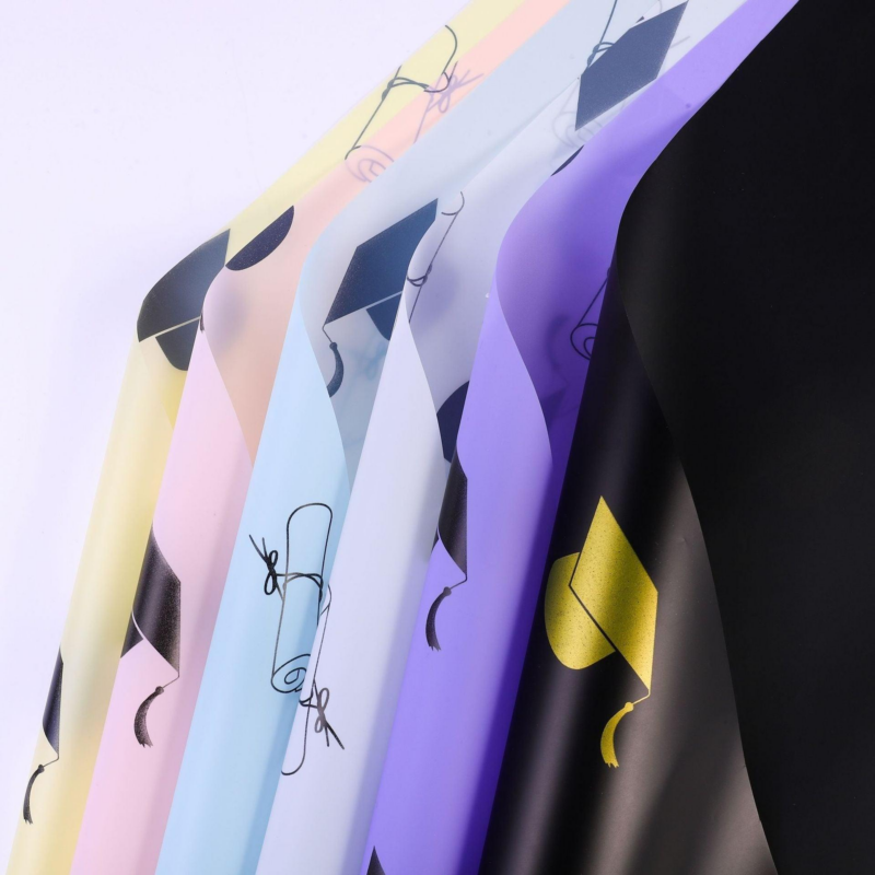 LR Graduation Bouquet Wrapping Paper