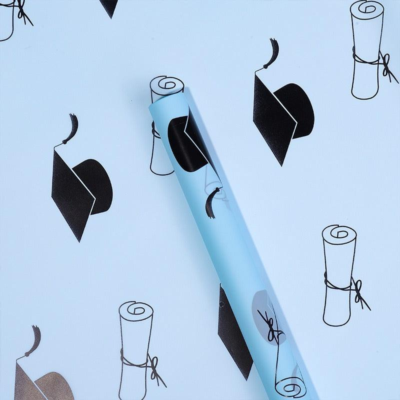 LR Graduation Bouquet Wrapping Paper