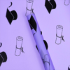 LR Graduation Bouquet Wrapping Paper