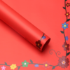 LR Colorful Floral-Bordered Wrapping Paper