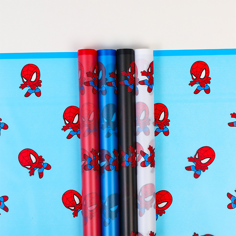 LR Spider-Man Patterned Floral Gift Wrapping Paper