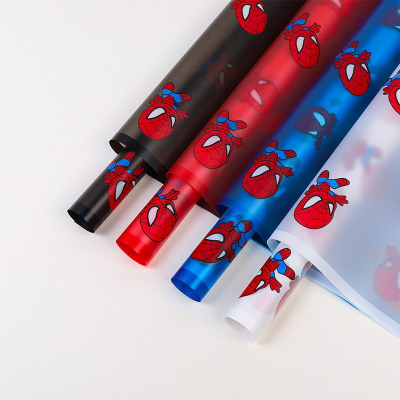 LR Spider-Man Patterned Floral Gift Wrapping Paper